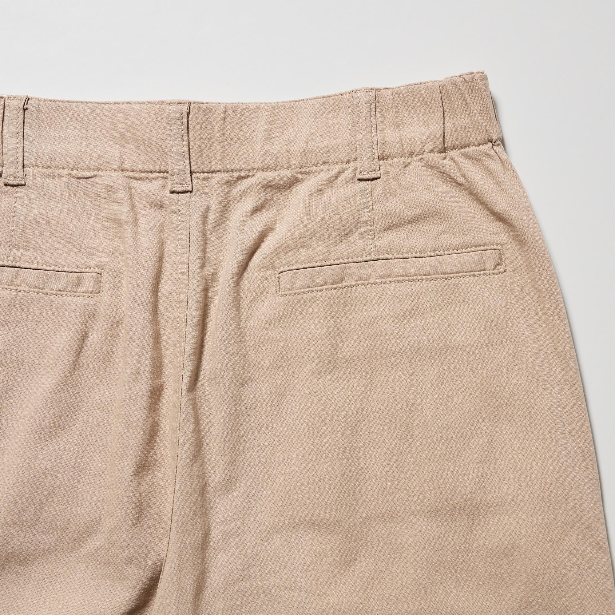 Linen cotton 2024 tapered pants