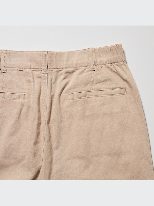 Linen Cotton Tapered Pants