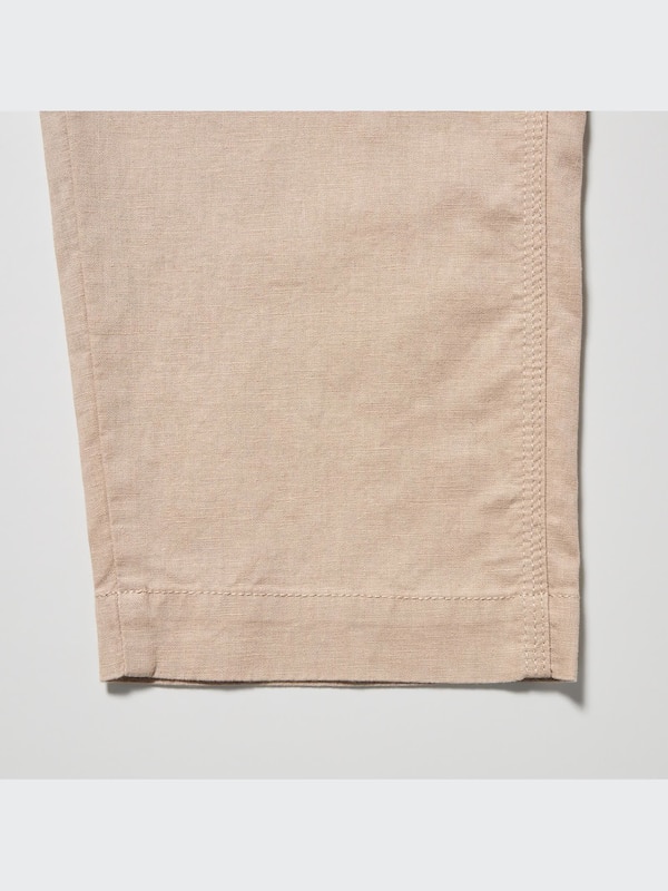 Linen Cotton Tapered Pants