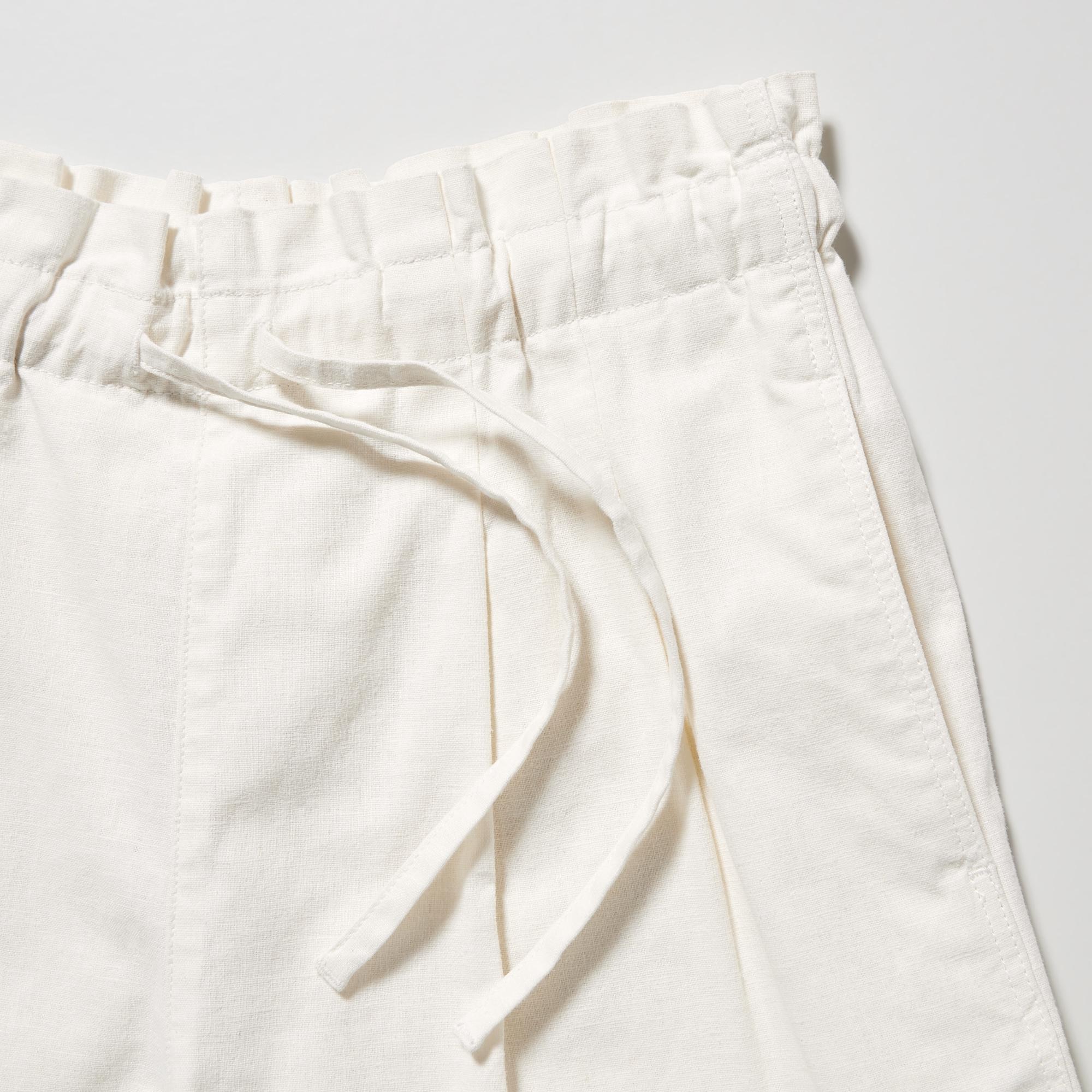 Uniqlo cotton linen sales relaxed shorts