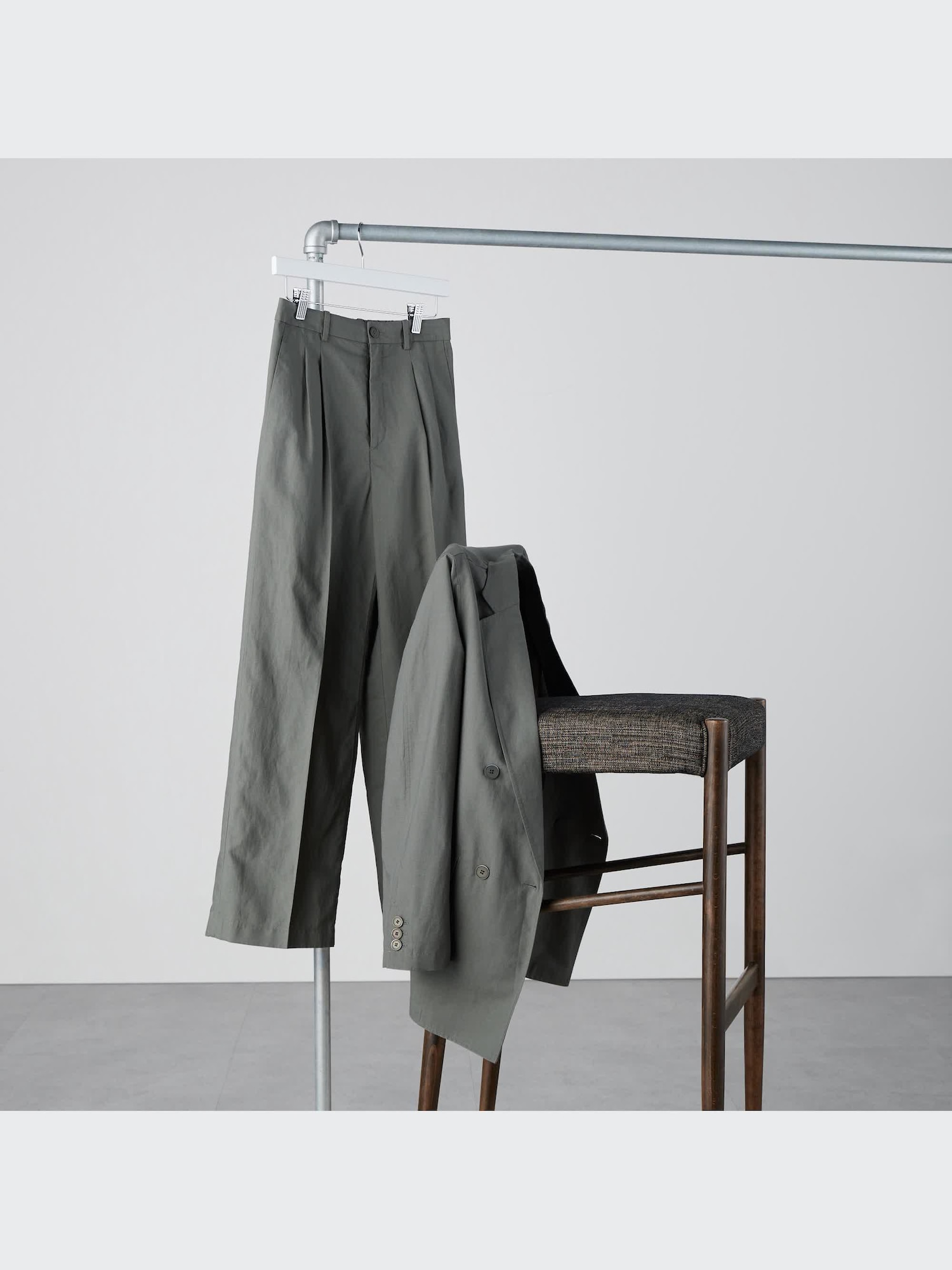 Linen Blend Tucked Wide Pants | UNIQLO US