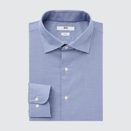 Easy Care Broadcloth Stretch Slim Fit Shirt (Semi-Cutaway Collar)