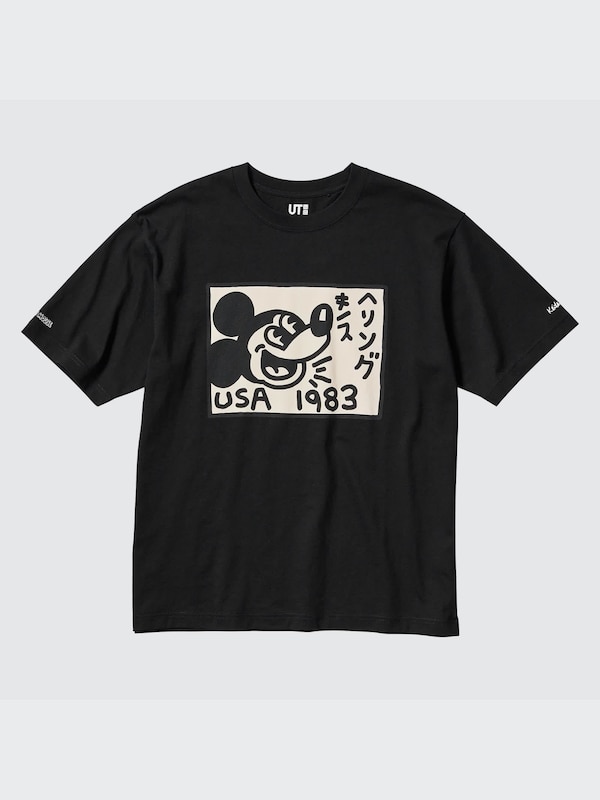 Mickey Mouse x Keith Haring UT (Oversized Short-Sleeve Graphic T-Shirt)