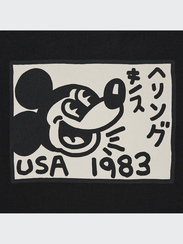 Mickey Mouse x Keith Haring UT (Oversized Short-Sleeve Graphic T-Shirt)