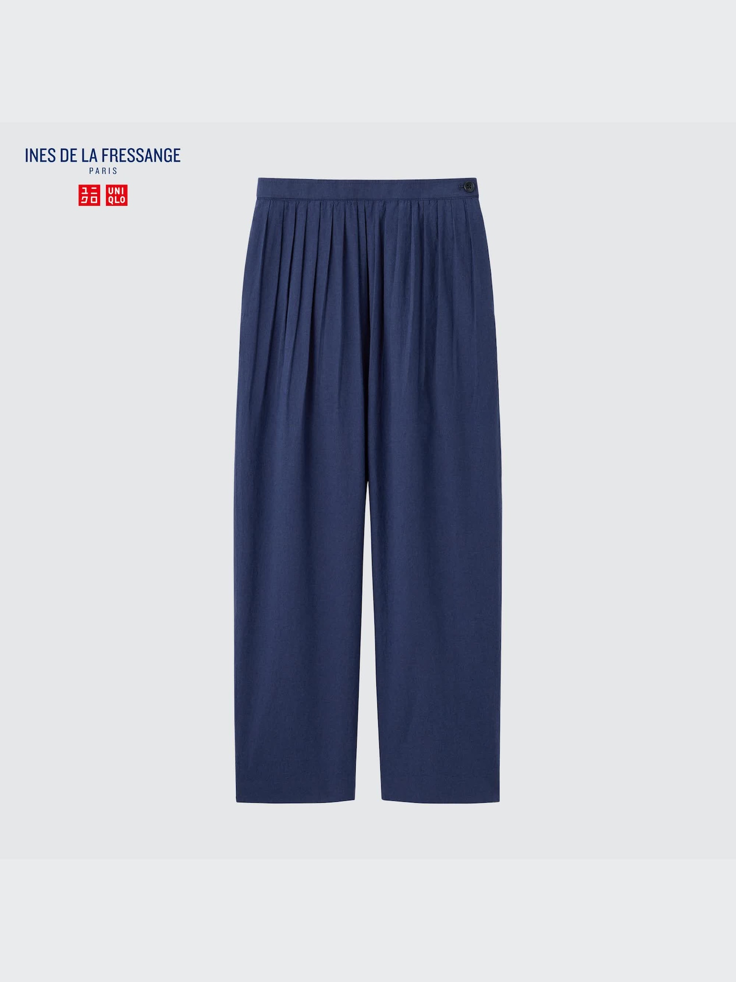 Linen Cotton Wide Gather Pants (Ines de la Fressange) | UNIQLO US