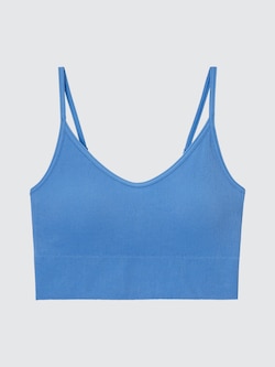 Ribbed Cropped Camisole Bra Top