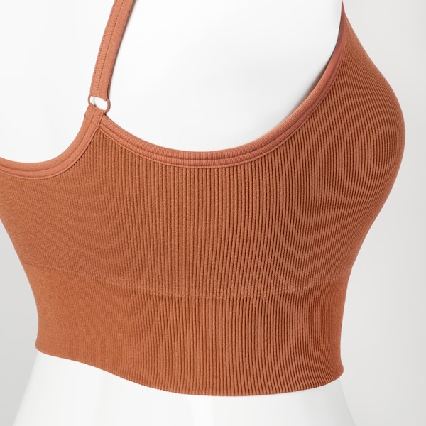 Seamless Half Camisole Bra Top | UNIQLO US