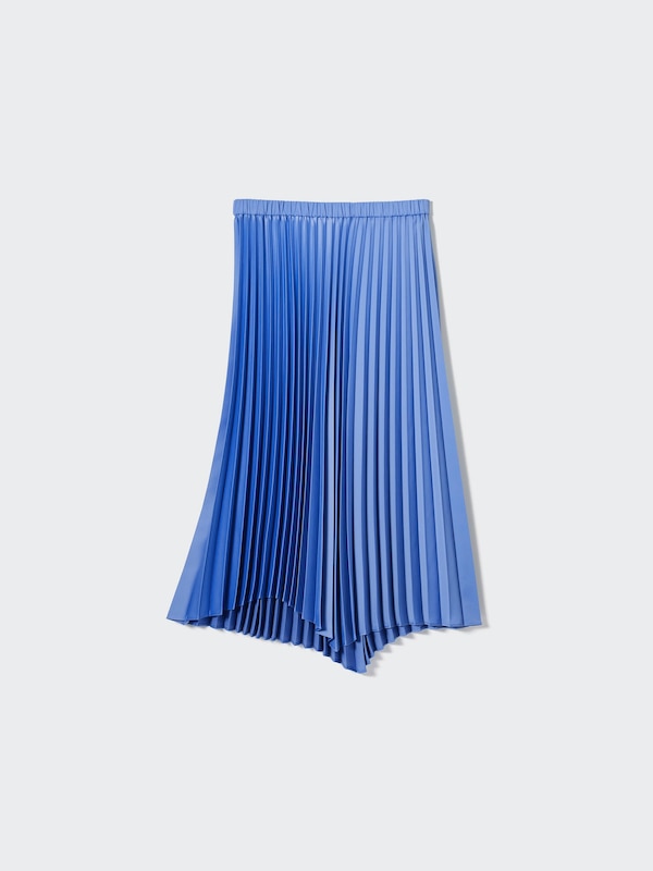 SATIN PLEATED SKIRT
