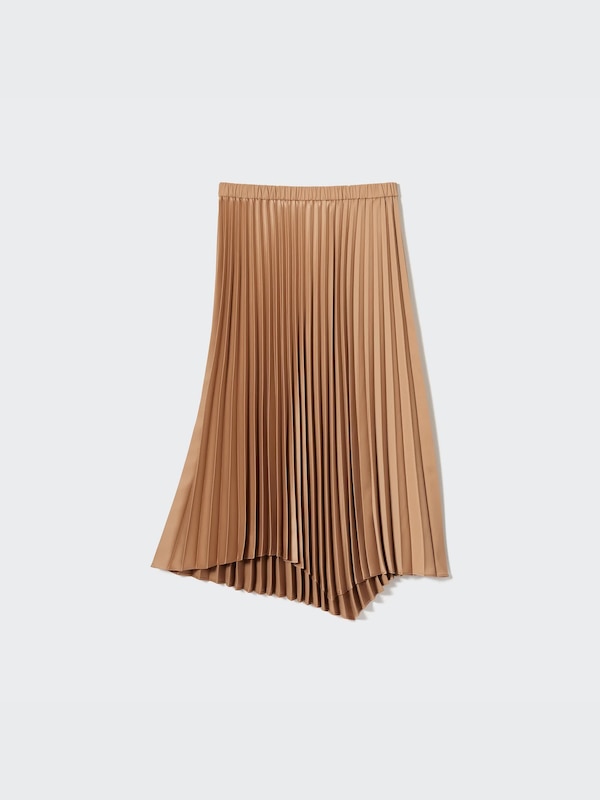 Satin Pleated Skirt