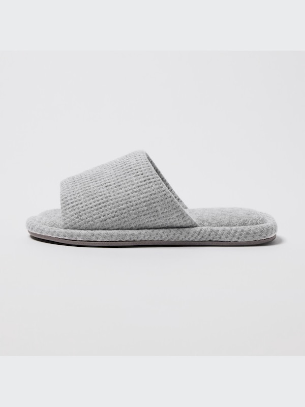 Open Toe Waffle Room Shoes (Rubber Sole)
