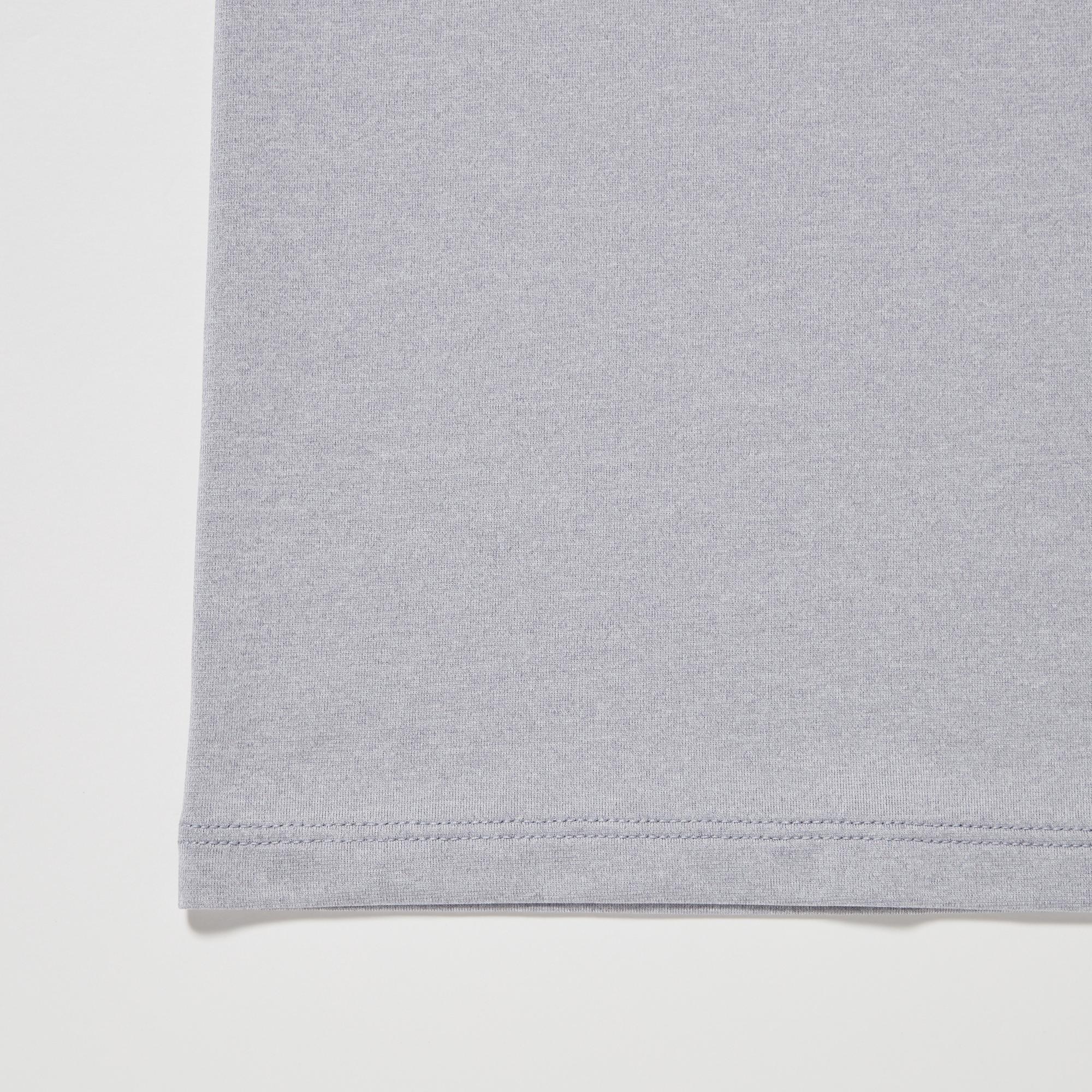 AIRism Heather Crew Neck Short Sleeved T-Shirt | UNIQLO GB