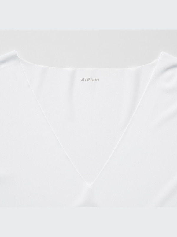 AIRism Mesh Anti-Odor T-Shirt | V-Neck