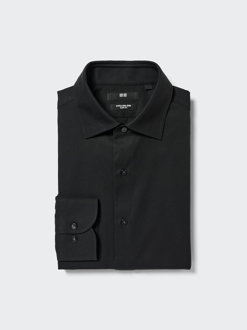 Super Non-Iron Slim Shirt | Spread Collar_09