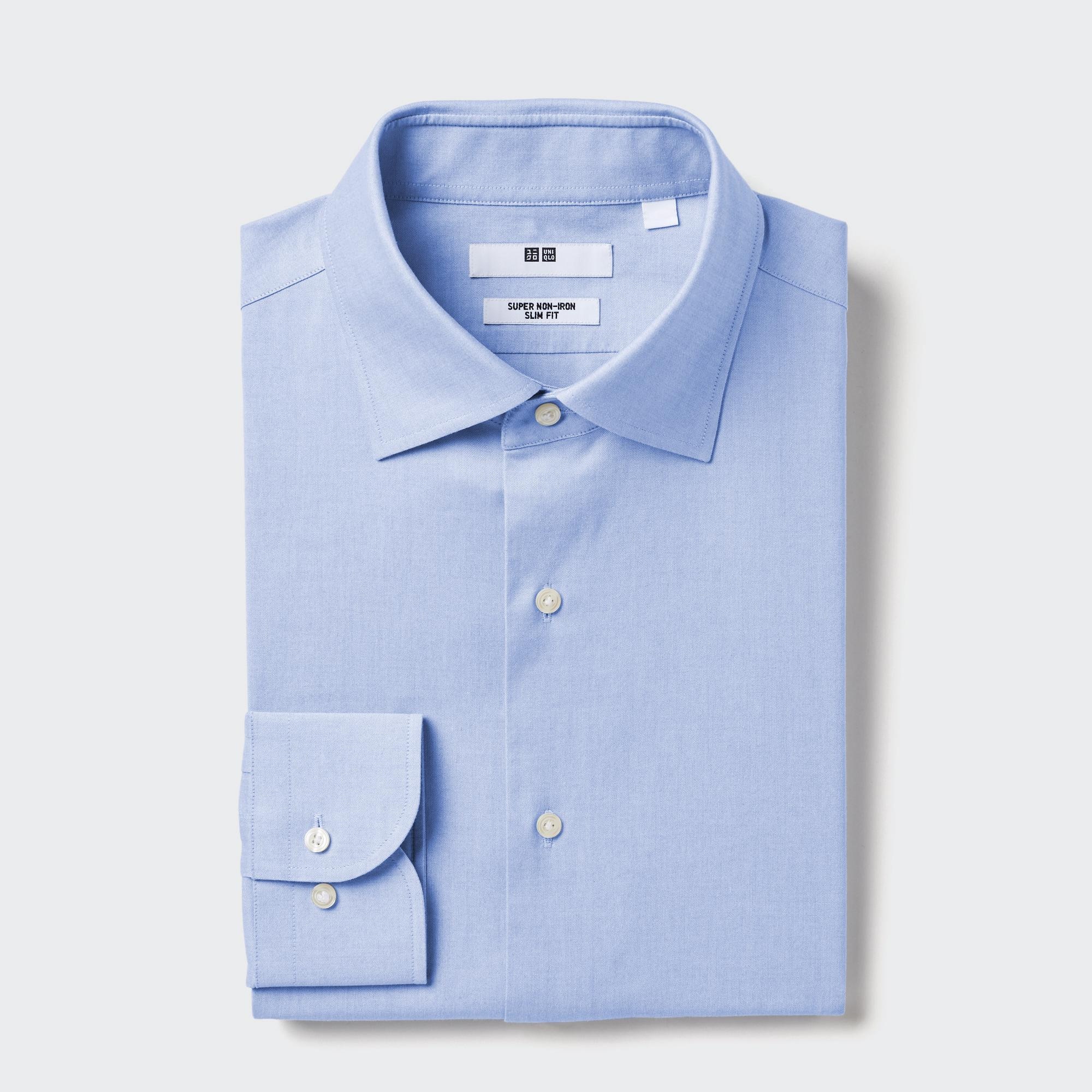 Super Non-Iron Slim-Fit Shirt (Semi-Wide Collar) | UNIQLO US