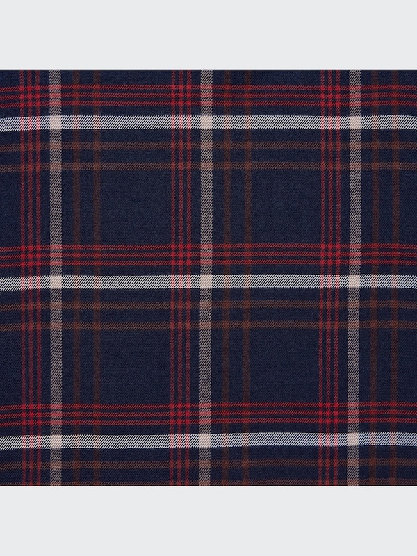 Soft Flannel Long-Sleeve Tiered Mini Dress