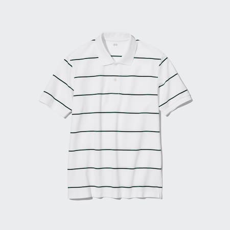 Men DRY Piqué Striped Polo Shirt