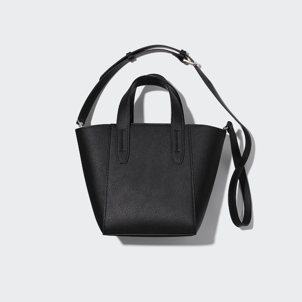 Faux Leather 2-Way Wide Tote Bag | UNIQLO US
