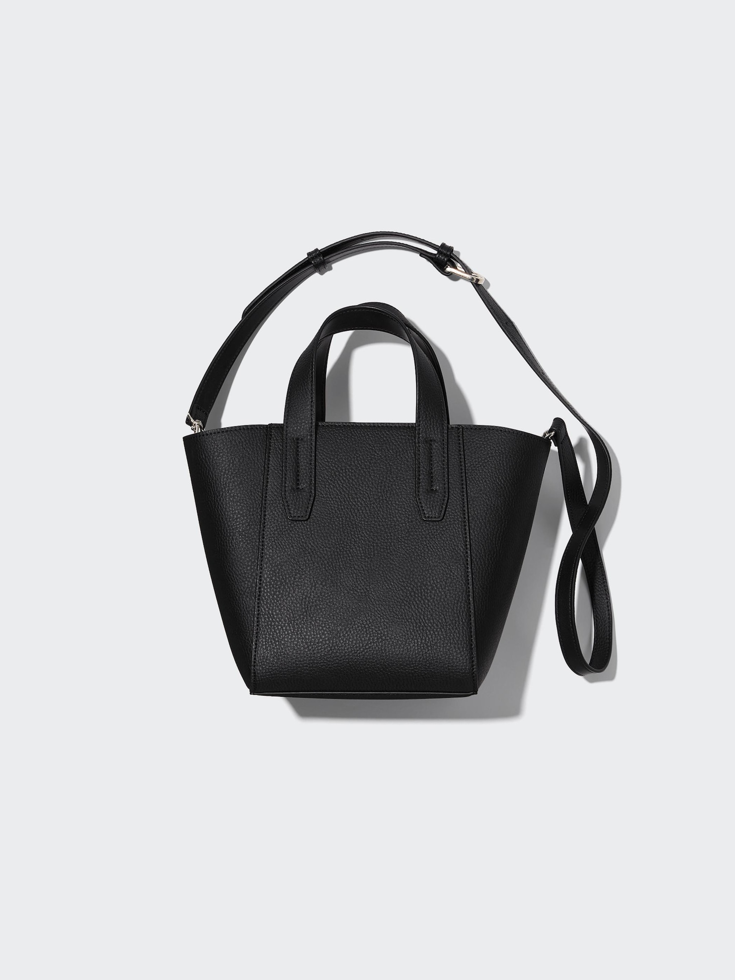 Faux Leather 2-Way Wide Tote Bag | UNIQLO US Faux Leather 2-Way Wide Tote Bag | UNIQLO US