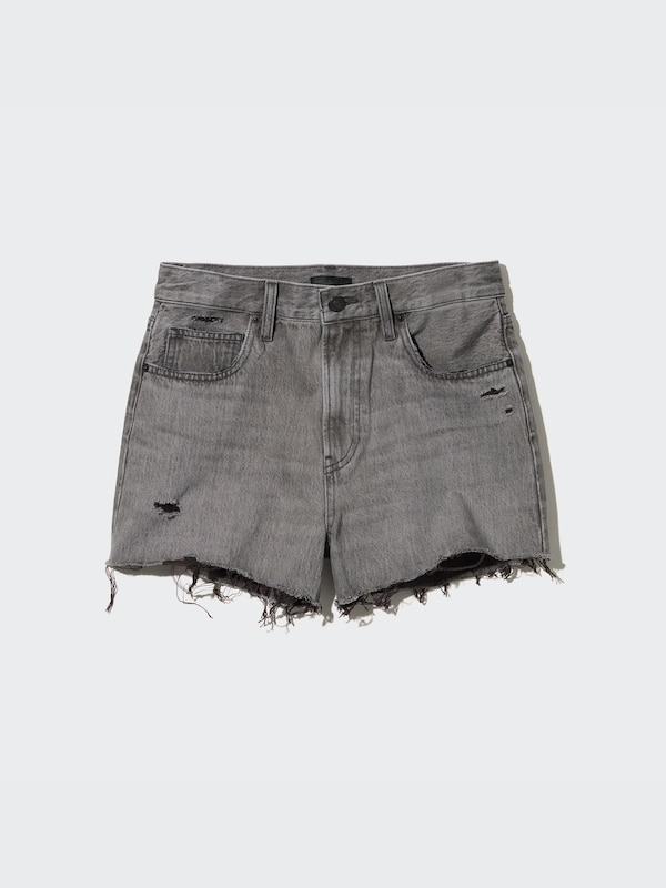 Boyfriend Denim Shorts (Damaged)
