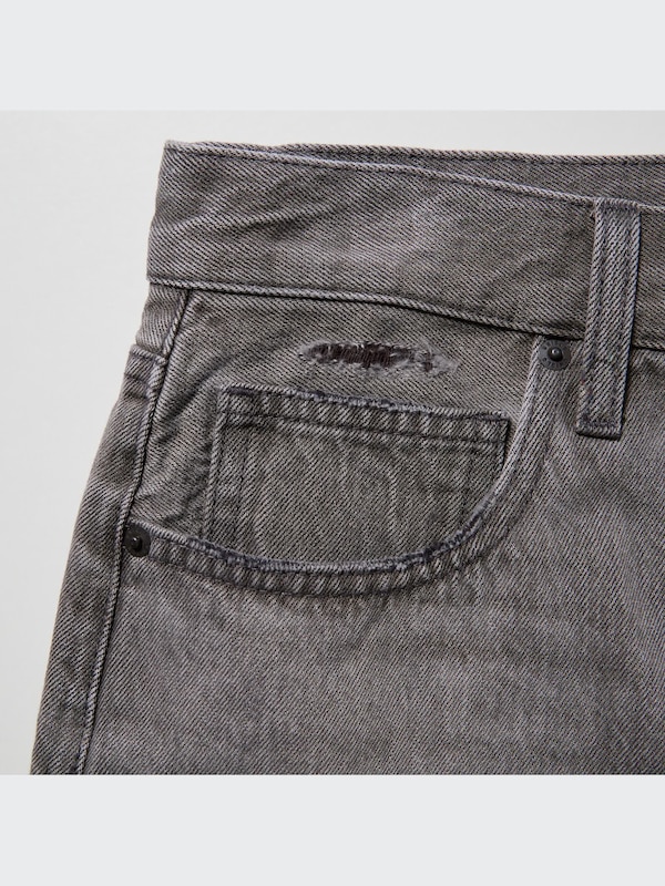 Boyfriend Denim Shorts (Damaged)