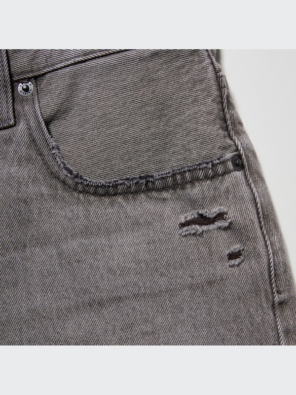 Boyfriend Denim Shorts (Damaged)