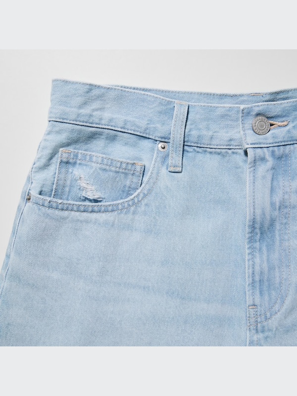Boyfriend Denim Shorts (Frayed Hem)