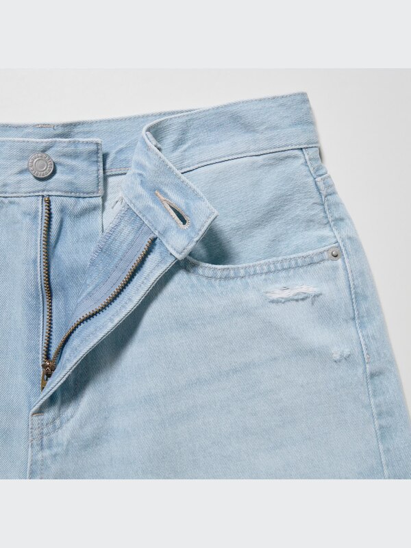 Boyfriend Denim Shorts (Frayed Hem)