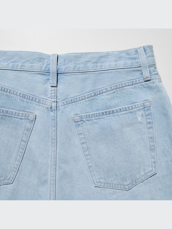 Boyfriend Denim Shorts (Frayed Hem)