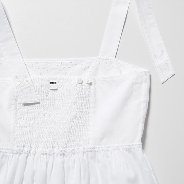 Cotton Embroidery Shirring Sleeveless Dress UNIQLO US