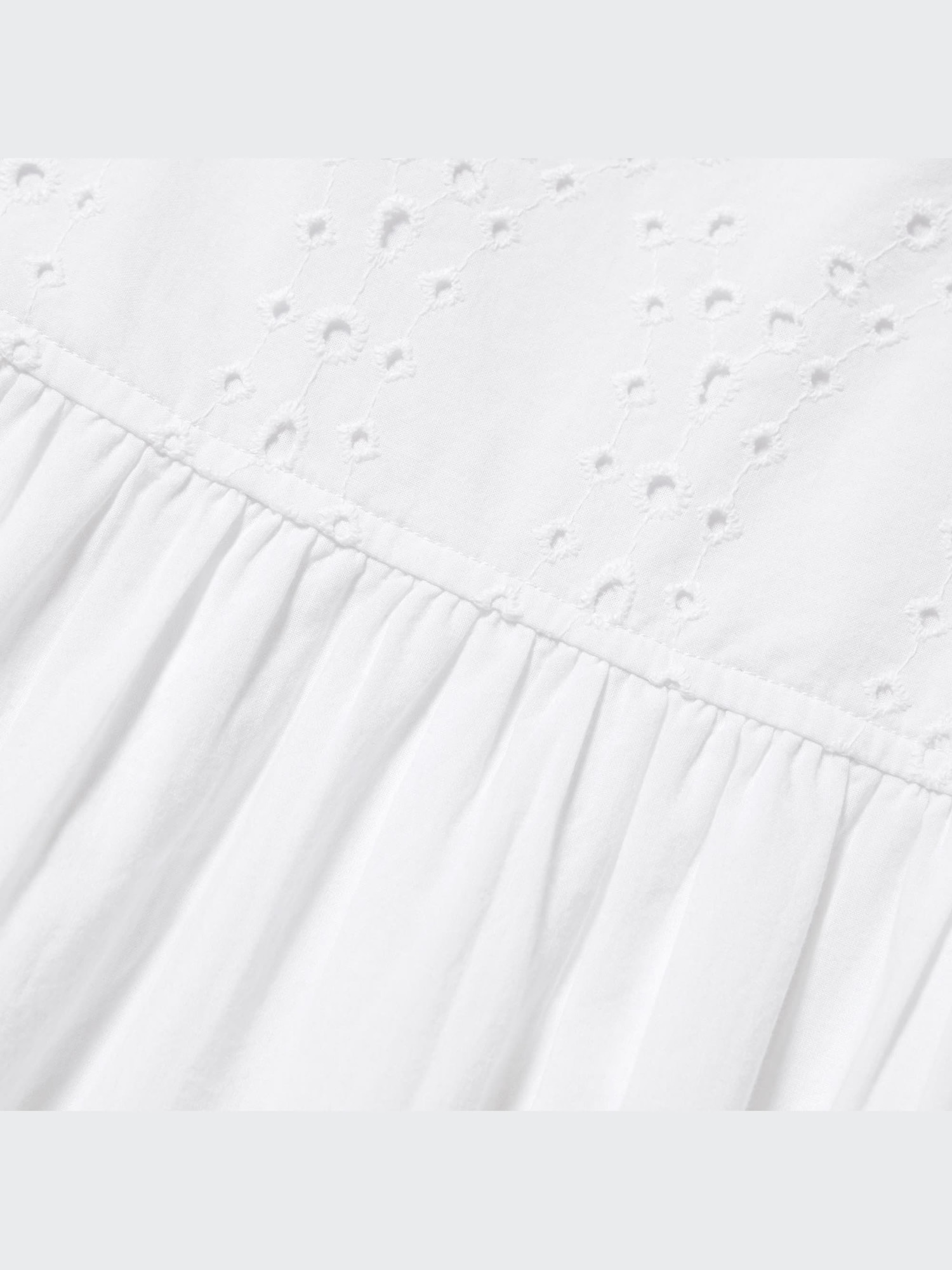 Cotton Embroidery Shirring Sleeveless Dress | UNIQLO US