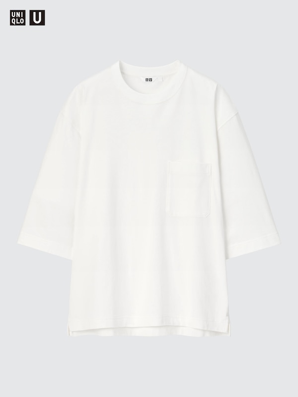 U Crew Neck 3/4 Sleeve T-Shirt