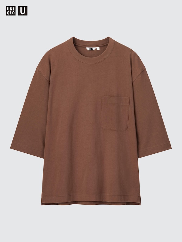 U Crew Neck 3/4 Sleeve T-Shirt