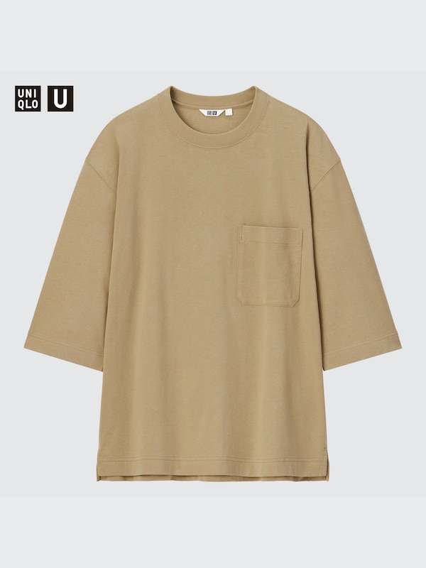 U Crew Neck 3/4 Sleeve T-Shirt