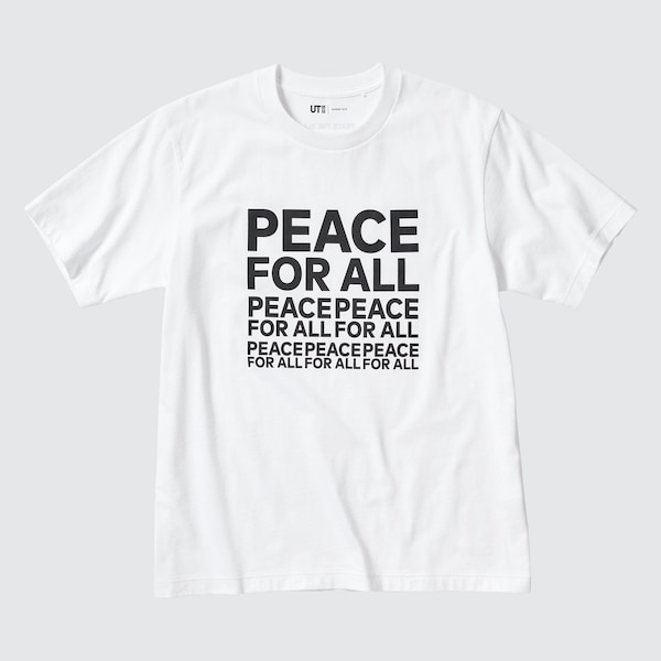 PEACE FOR ALL Short-Sleeve Graphic T-Shirt (Kashiwa Sato)