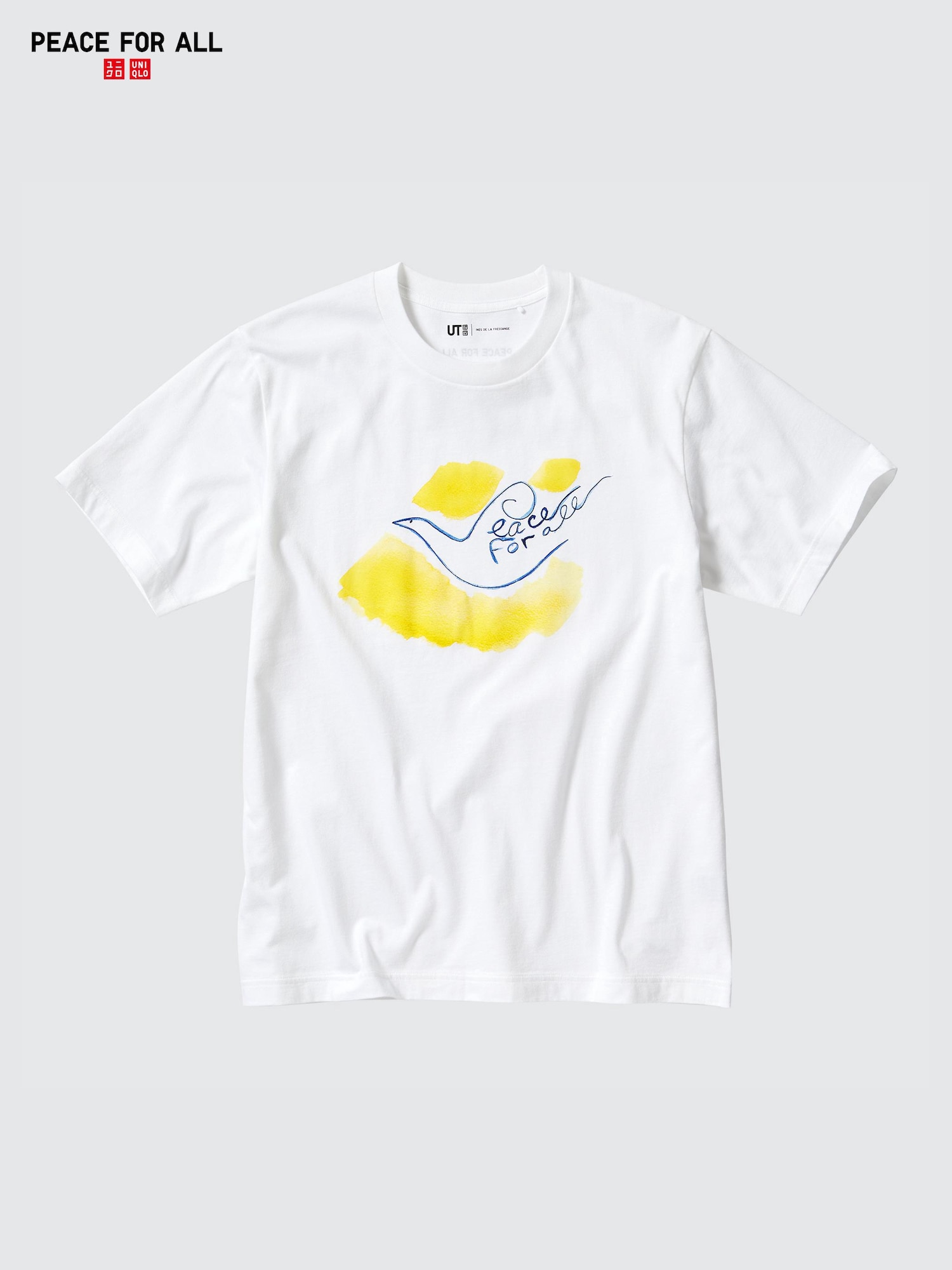 Tシャツ・カットソー INES DE LA FRESSANGE SS25 Shirts (14T511CO051 F131) Women's PEACE FOR ALL Graphic T-Shirt (Ines de la Fressange