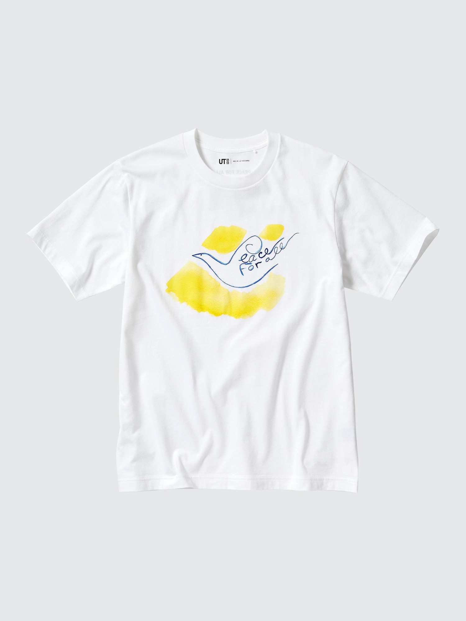 Tシャツ・カットソー Ines de la fressange T-shirts White Women's PEACE FOR ALL Graphic T-Shirt (Ines de la Fressange