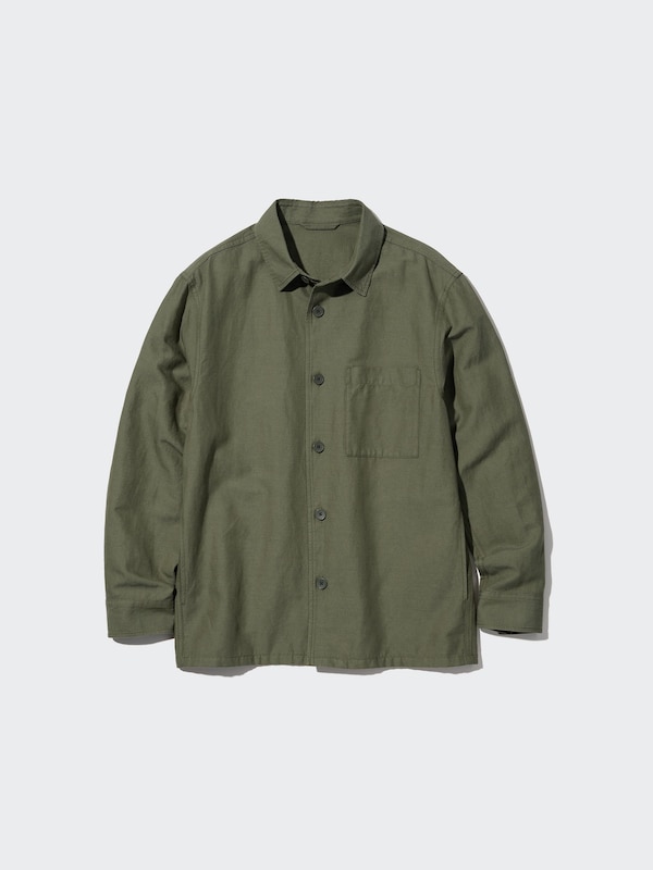 Cotton Linen Over Shirt Jacket | UNIQLO US