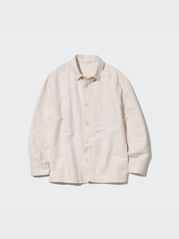 Chaqueta sobrecamisa lino algodón