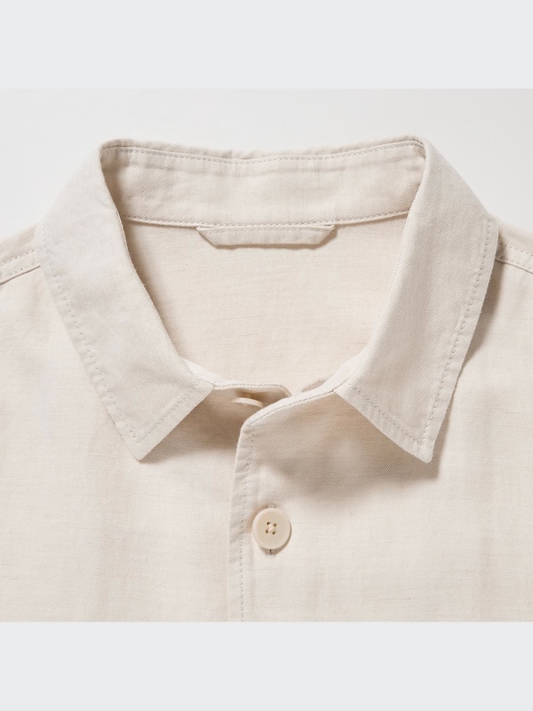 Chaqueta sobrecamisa lino algodón