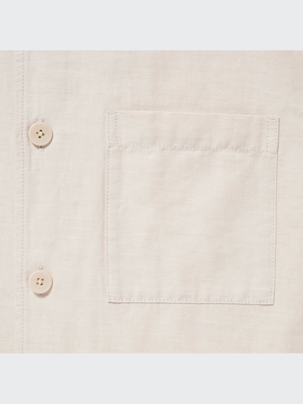 Chaqueta sobrecamisa lino algodón