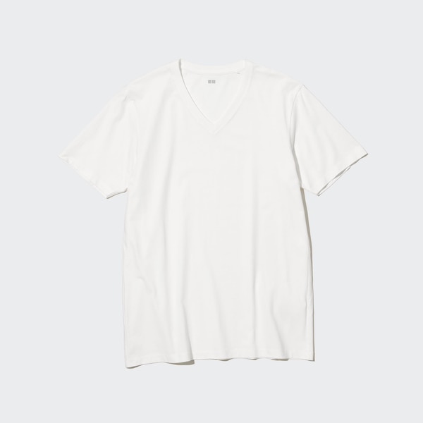 Supima® Cotton V-Neck Short-Sleeve T-Shirt | UNIQLO US