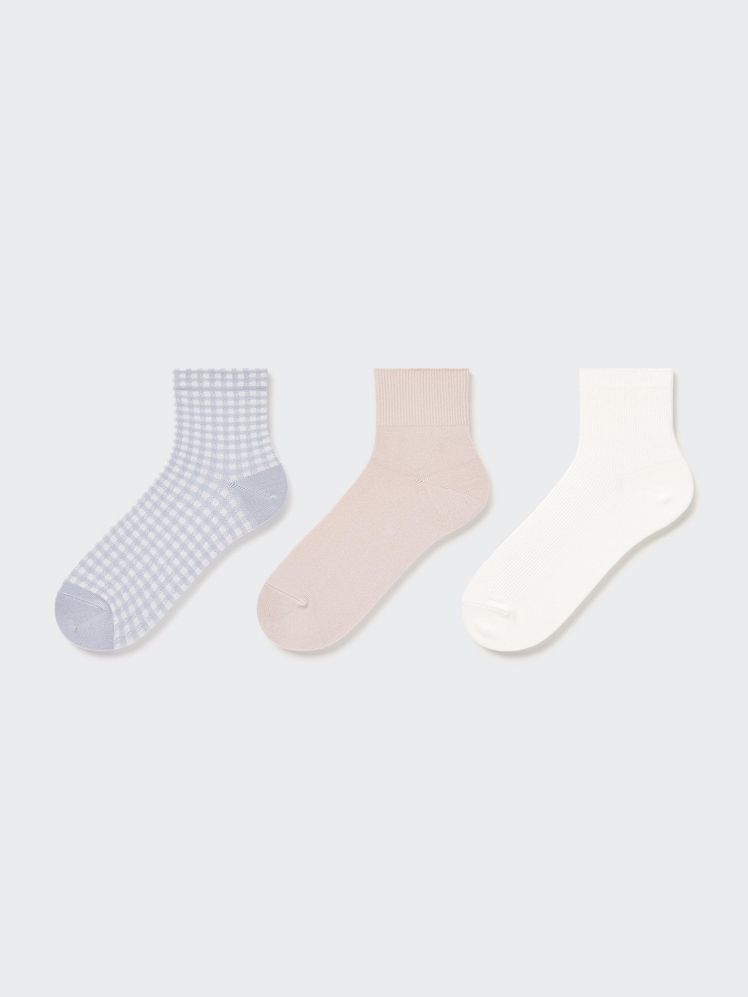 Crew Checked Socks (3 Pairs) | UNIQLO US