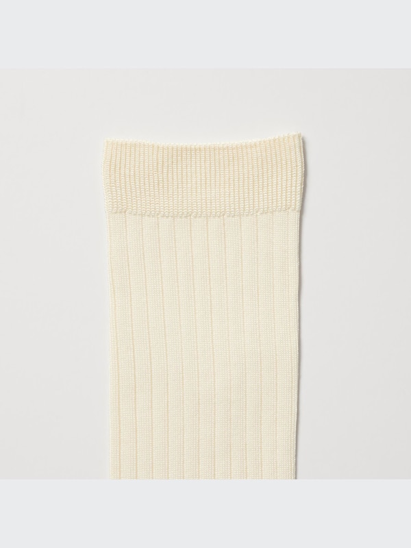 KNEE HIGH SOCKS 2P (WIDE RIBBED)