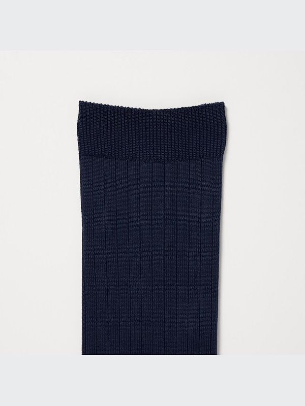 KNEE HIGH SOCKS 2P (WIDE RIBBED)