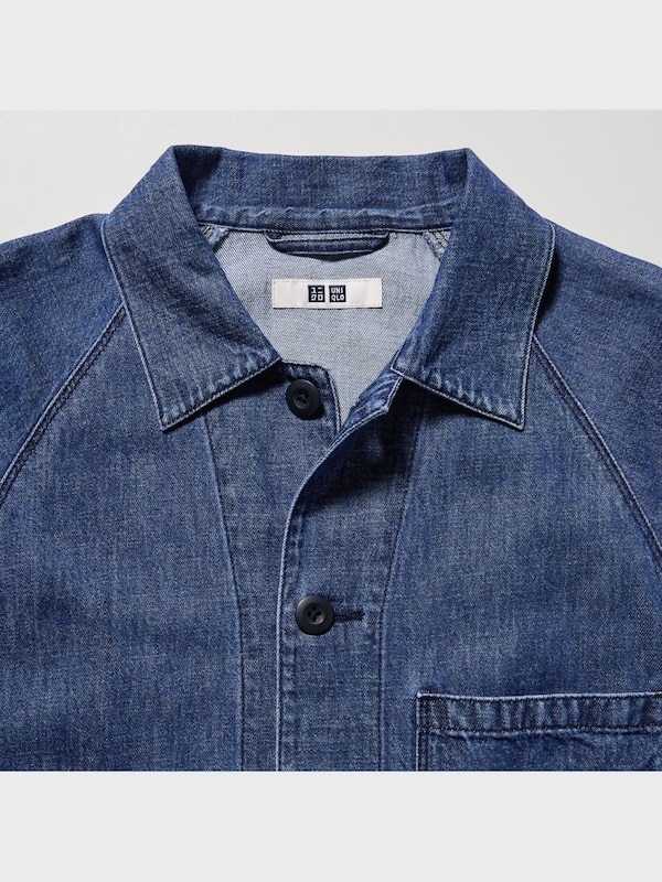 Utility Denim Jacket (Cotton Linen)