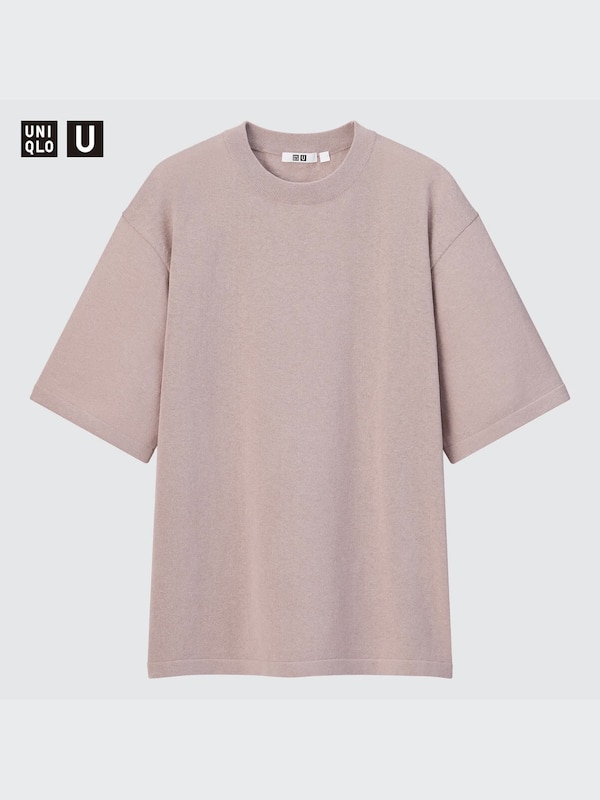 UNIQLO U KNITTED SHORT SLEEVE T-SHIRT
