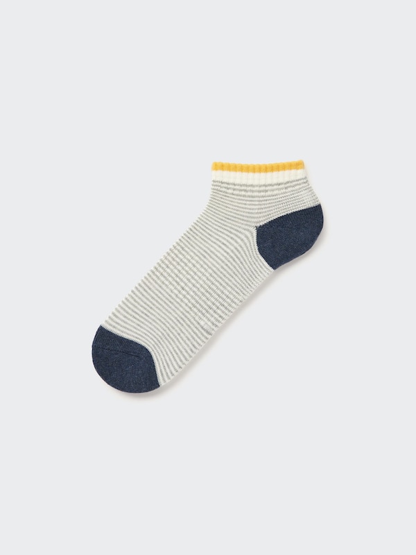 Pile Striped Short Socks