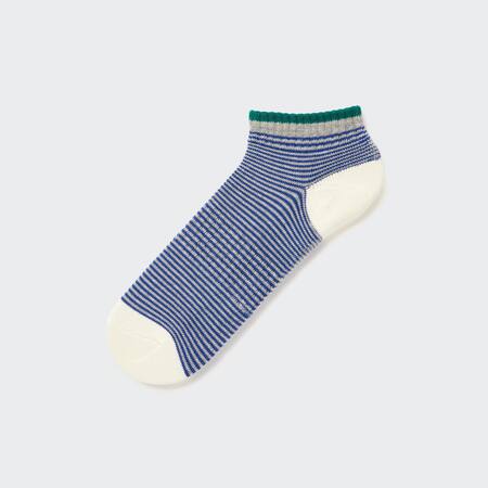 Pile Striped Short Socks