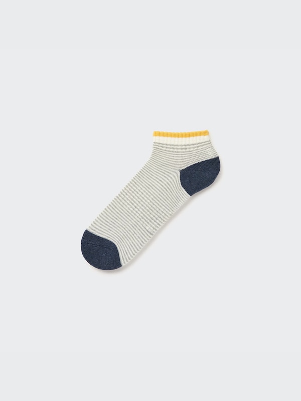 Pile Striped Short Socks
