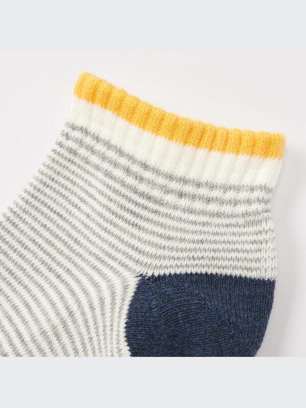 Pile Striped Short Socks